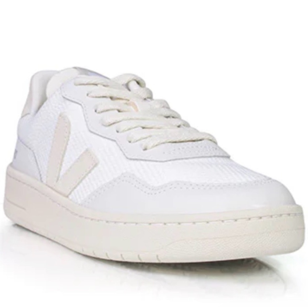 Veja Women’s White and Cream Sneakers